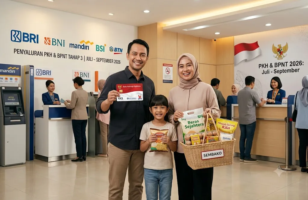 PKH dan BPNT Tahap 3 Periode Juli–September 2026 Segera Cair, Salurkan Bertahap Melalui Seluruh Bank Himbara