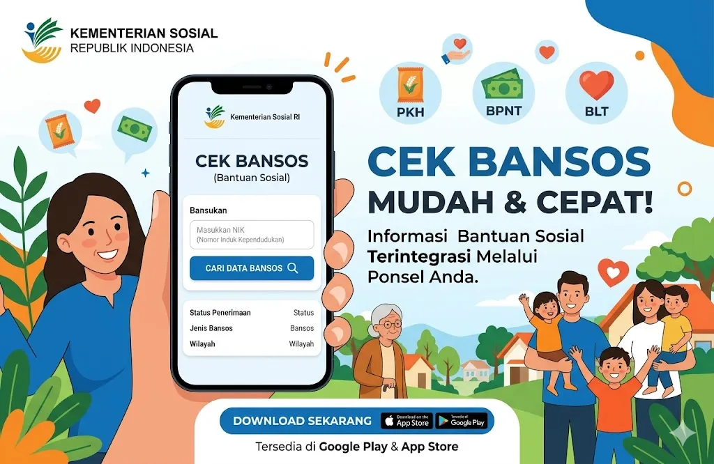 Link & Aplikasi Resmi Cek Penerima PKH dan BPNT 2026, Pastikan NIK Anda Terdaftar di DTSEN