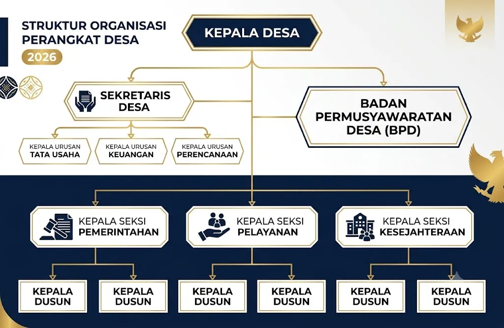 Struktur Organisasi Perangkat Desa Menurut UU Terbaru 2026