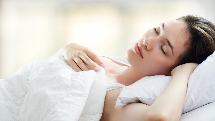Ilustrasi perempuan tidur