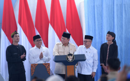 Peluncuran empat program strategis itu dilakukan presiden pr 7ikj