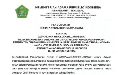 Pengumuman kemenag