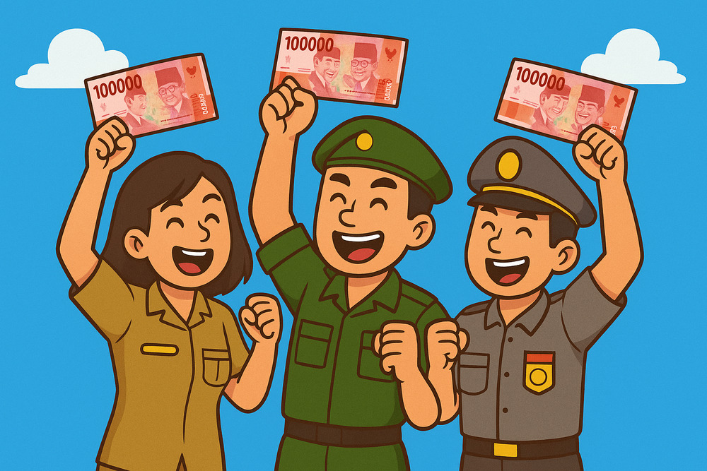 Tinggal Transfer! Segini Kira-kira THR yang Diterima PNS, TNI & Polri