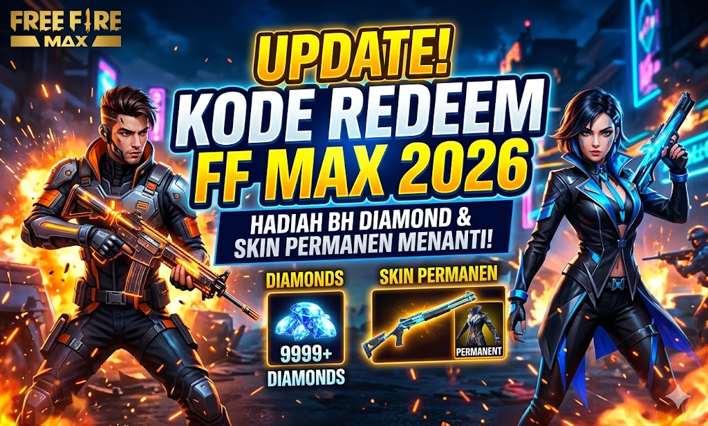 Update! Kode Redeem FF Max 8 April 2026, Hadiah Diamond & Skin Permanen Menanti
