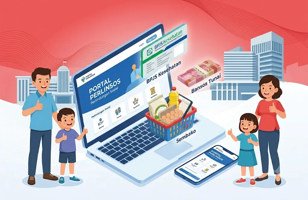 Bayar Iuran BPJS Gratis hingga Bansos Tunai? Ini Dia yang Bisa Kamu Dapat di Portal Perlinsos