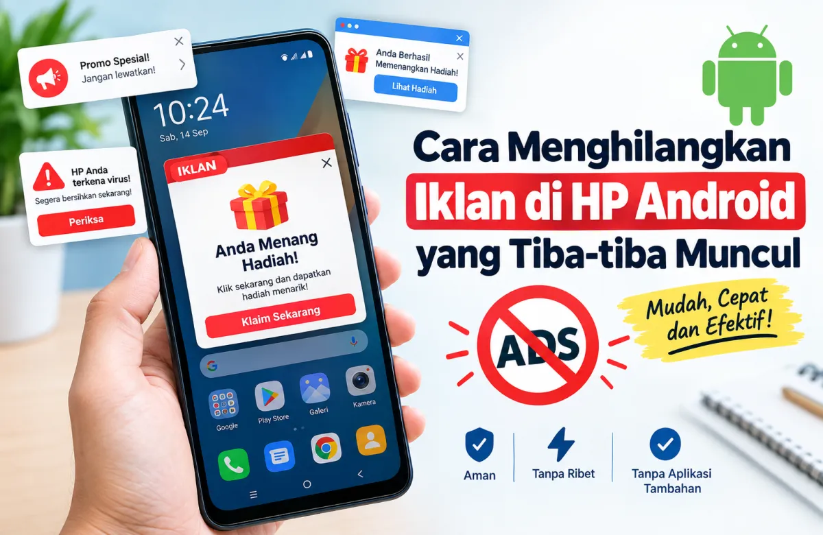Cara Menghilangkan Iklan di HP Android yang Tiba-Tiba Muncul, Dijamin Tidak Mengganggu Lagi