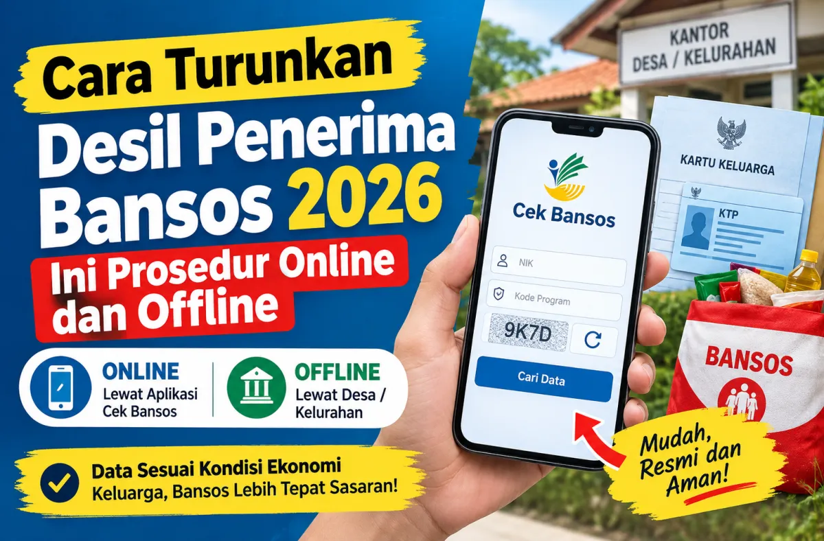 Cara Mengubah Desil Bansos 2026 Lewat HP, Bisa Online Tanpa ke Kantor?