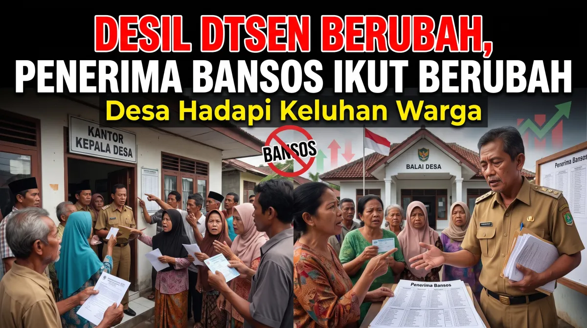 Desil DTSEN Berubah, Penerima Bansos Ikut Berubah: Desa Hadapi Keluhan Warga