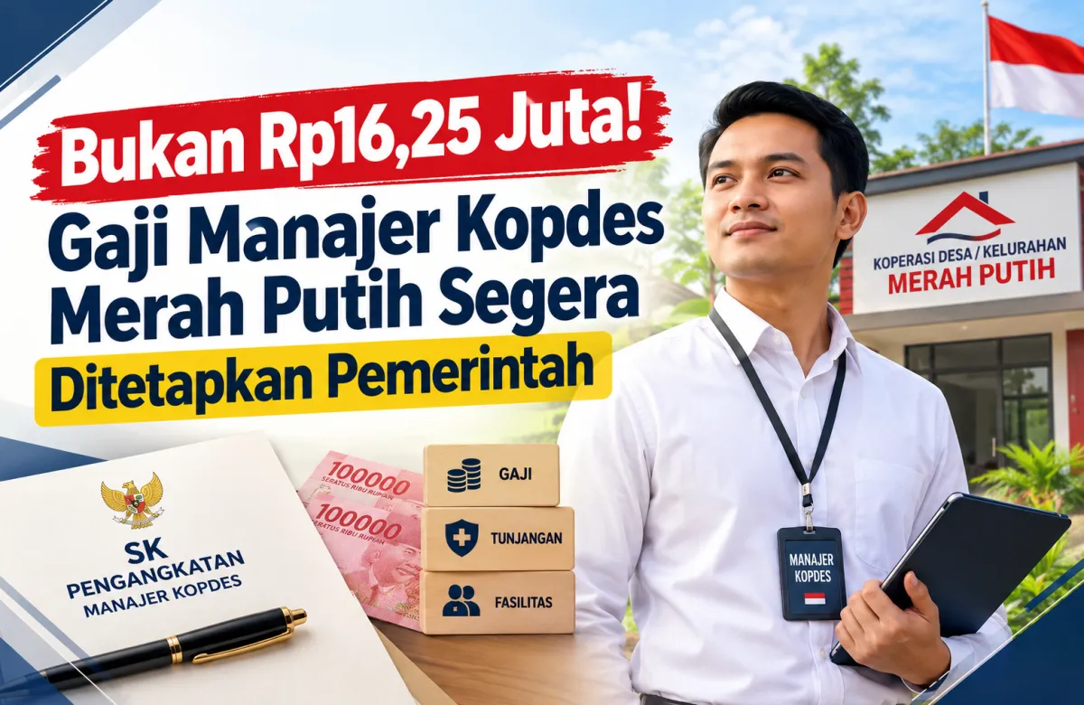 Bukan Rp16,25 Juta! Gaji Manajer Kopdes Merah Putih Segera Ditetapkan Pemerintah