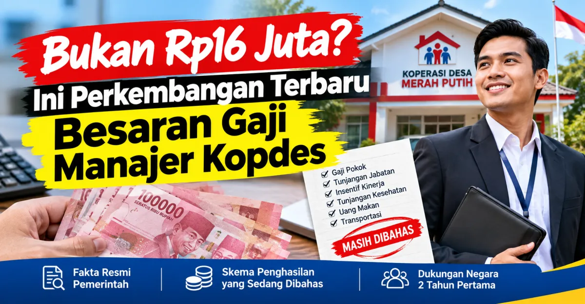 Bukan Rp16 Juta? Ini Perkembangan Terbaru Besaran Gaji Manajer Kopdes