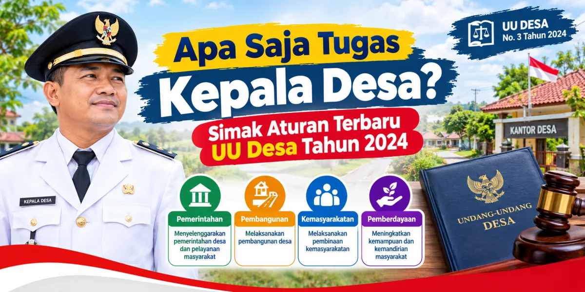 Apa Saja Tugas Kepala Desa? Simak Aturan Terbaru UU Desa Tahun 2024