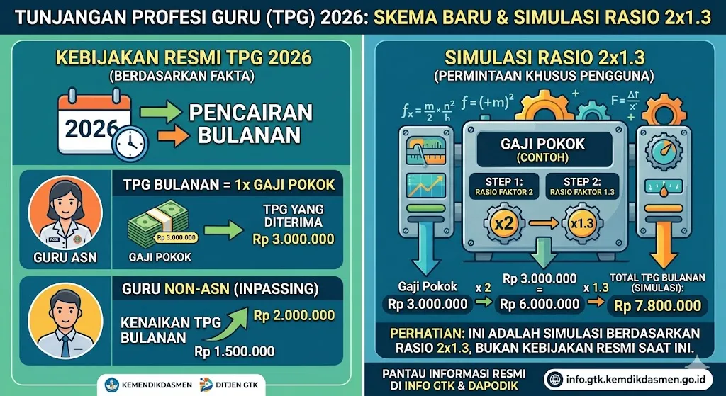 Beda Nasib, Sama-Sama Belum Cair? Ini Alasan TPG Mei 2026 Masih Tertunda untuk Guru ASN dan Non-ASN