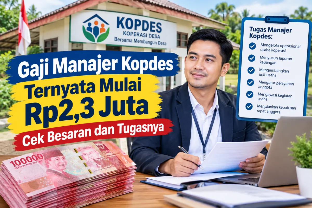 Gaji Manajer Kopdes Ternyata Mulai Rp2,3 Juta, Cek Besaran dan Tugasnya