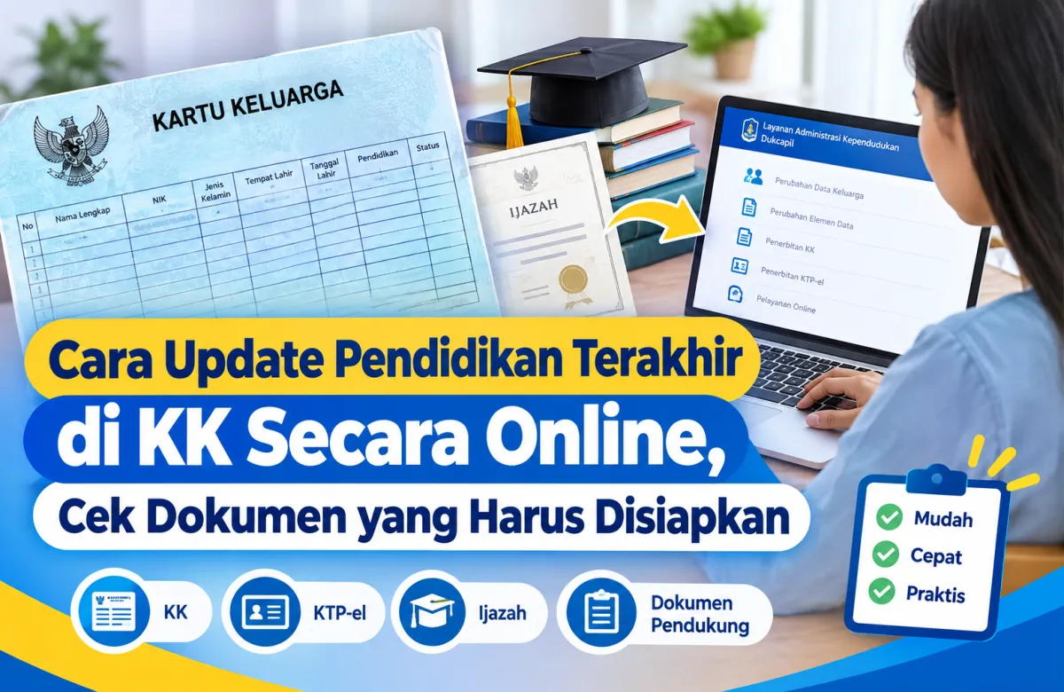 Cara Update Pendidikan Terakhir di KK Secara Online, Cek Dokumen yang Harus Disiapkan