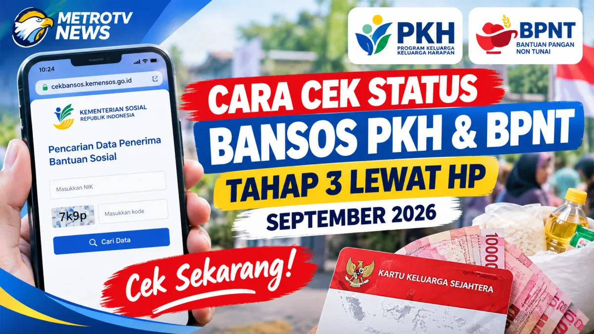 Cek Bansos PKH dan BPNT Tahap 3 Sekarang, Bisa Dilakukan dari HP