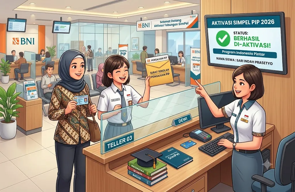 Panduan Lengkap Aktivasi Rekening SimPel PIP 2026: Siapkan Surat dari Sekolah dan KTP Orang Tua, Dana Siap Cair!
