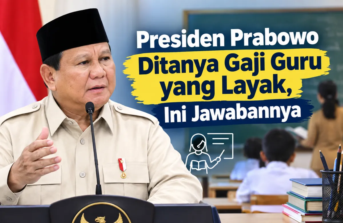Presiden Prabowo Ditanya Gaji Guru yang Layak, Ini Jawabannya
