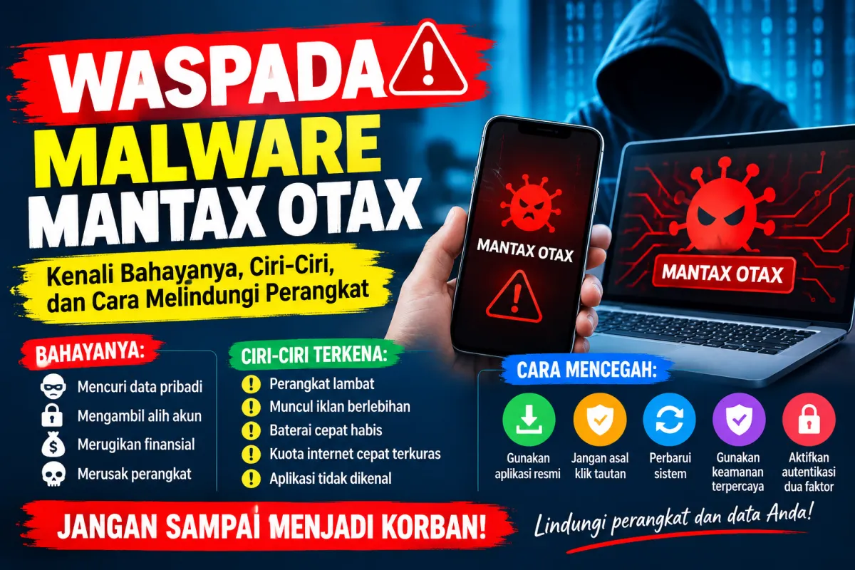 Waspada Malware Mantax Otax: Kenali Bahayanya, Ciri-Ciri, dan Cara Melindungi Perangkat