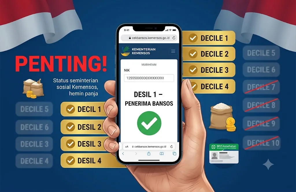 Penting! Ini Daftar Desil yang Berhak Dapat Bansos 2026 dan Cara Ceknya Lewat HP