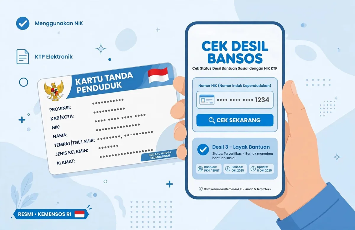 Cara Cek Desil Bansos 2026 Lewat HP Cuma Pakai NIK - Dijamin Berhasil
