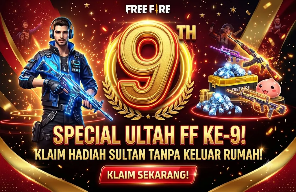 Kode Redeem FF 27 Juni 2026 Terbaru: Klaim Hadiah Gratis Ultah Free Fire ke-9, Ada Skin, Bundle, hingga Diamond