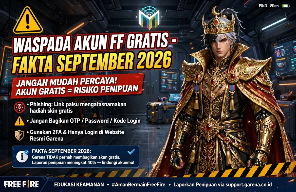 20 Akun FF Sultan Gratis September 2026 Full Bundle Cobra Rage Masih Aktif