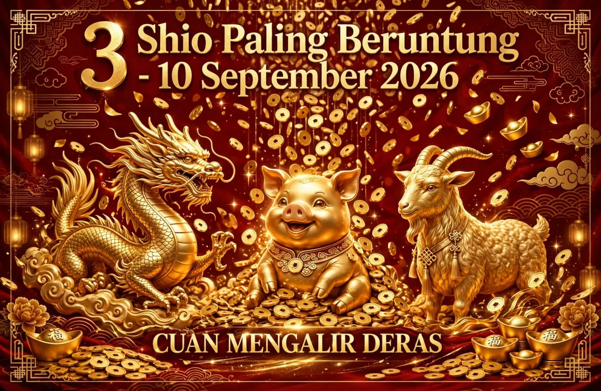 3 Shio Paling Beruntung Besok 10 September 2026, Cuan Mengalir Deras