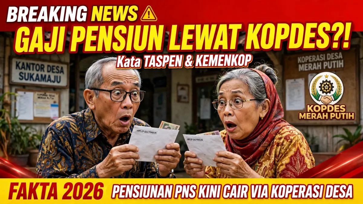 Heboh Wacana Gaji Pensiunan PNS Lewat Kopdes Merah Putih, Ini Klarifikasi Resmi Kemenkop dan Taspen