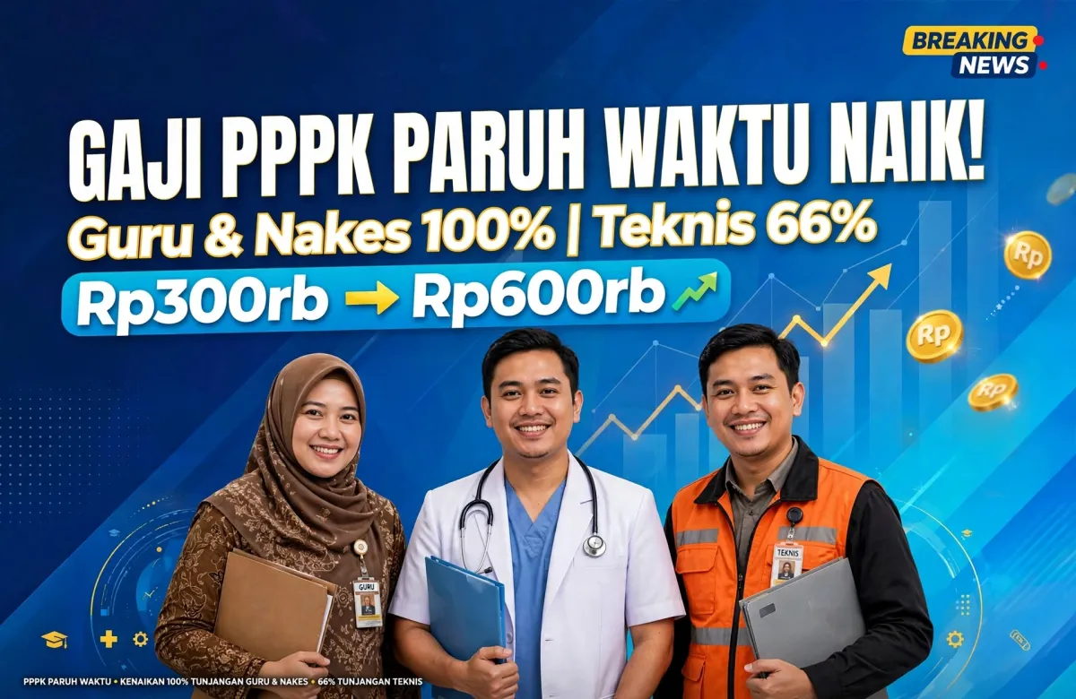 Kabar Baik! Gaji PPPK Paruh Waktu Gorut Resmi Naik, Guru dan Nakes 100 Persen
