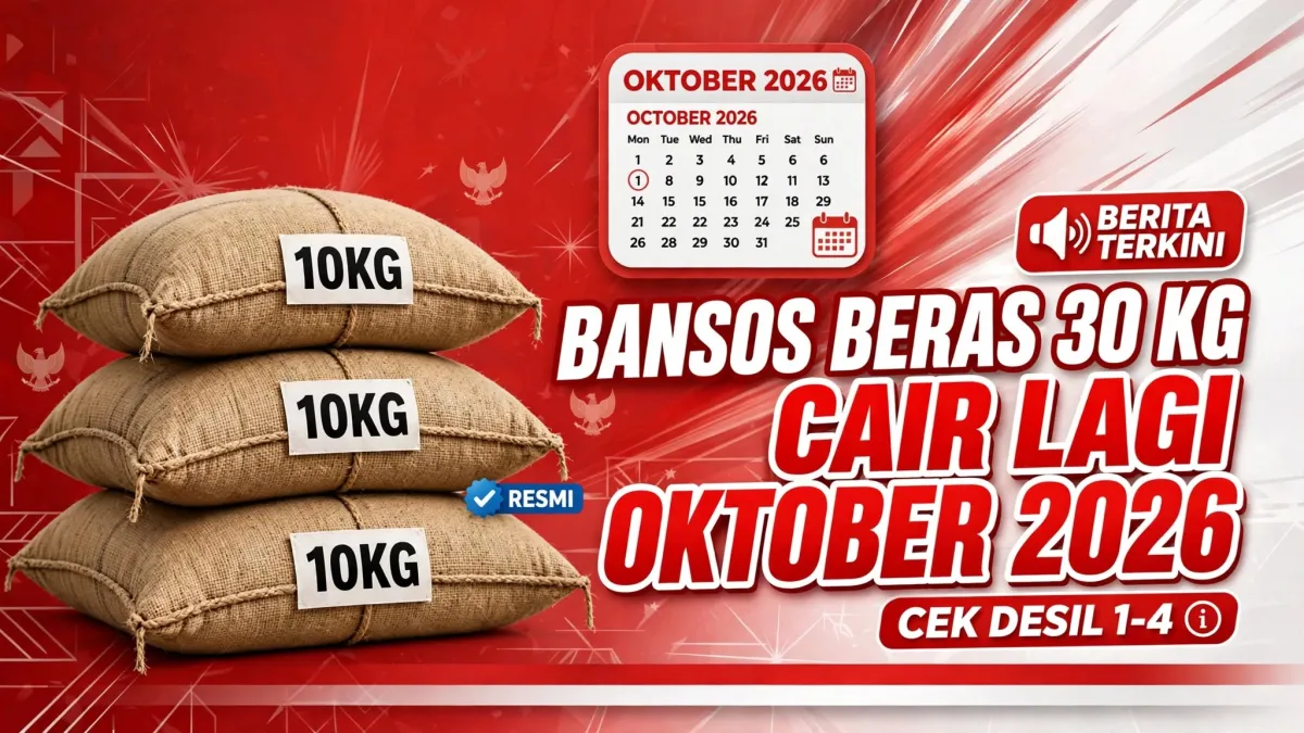 33,2 Juta KPM Siap Terima! Bansos Beras 30 Kg Cair Lagi Oktober 2026