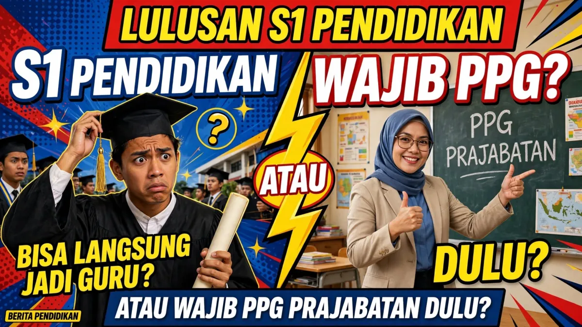 Tegas! Lulusan S1 Pendidikan Tidak Lagi Otomatis Jadi Guru, Wajib Lewat PPG Prajabatan