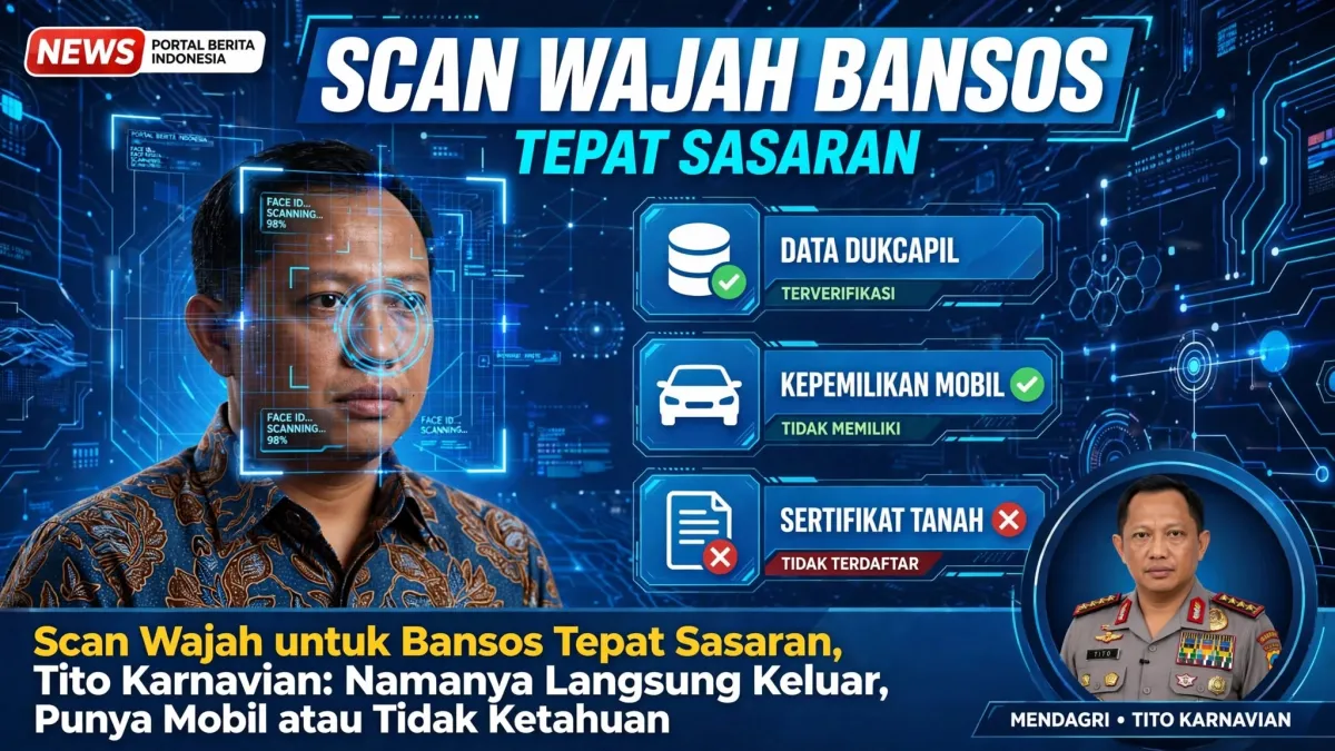 Scan Wajah untuk Bansos Tepat Sasaran, Tito Karnavian: Namanya Langsung Keluar, Punya Mobil atau Tidak Ketahuan