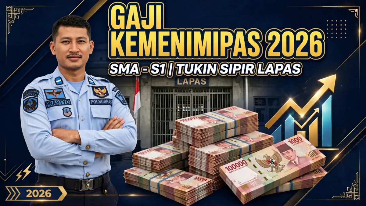 Terungkap! Gaji Sipir Lapas / Penjaga Tahanan Kemenimipas 2026 Lulusan SMA Tembus Rp 6 Juta