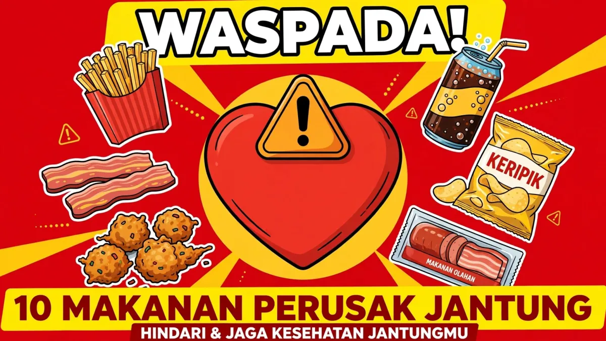 Dikonsumsi Hampir Tiap Hari, 10 Makanan Ini Jadi Musuh Utama Jantung Sehat
