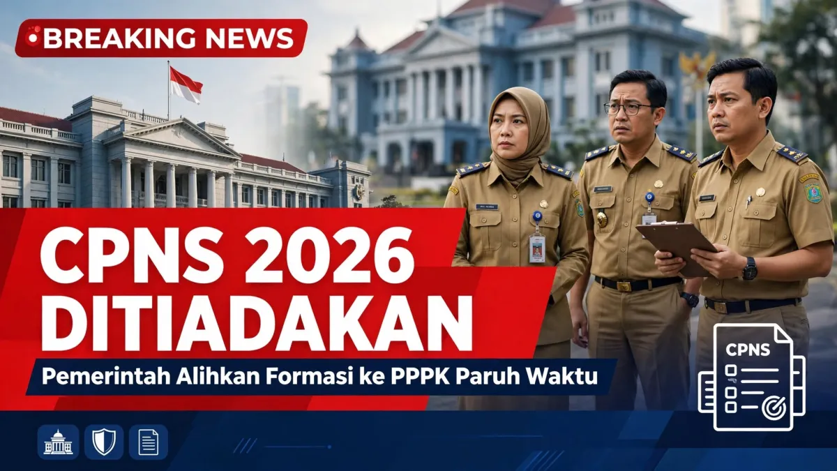 CPNS 2026 Ditiadakan, Pemerintah Alihkan Formasi ke PPPK Paruh Waktu