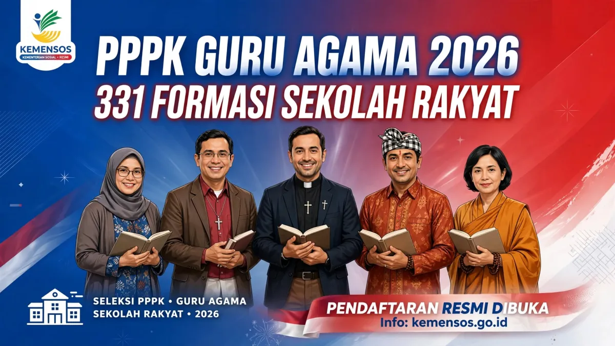 PPPK Guru Sekolah Rakyat 2026 Dibuka 9-15 Oktober: Syarat IPK 2,75 dan Wajib Punya Sertifikat Pendidik
