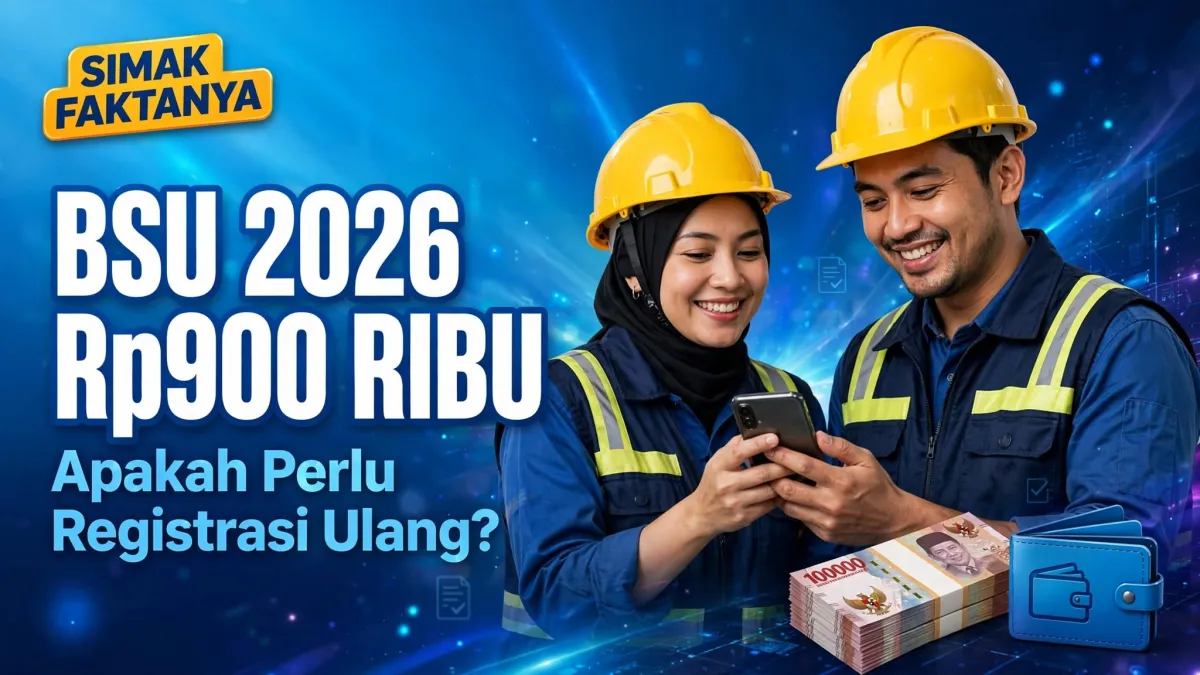 BSU 2026 Rp900 Ribu, Apakah Pekerja Perlu Registrasi Ulang? Simak Faktanya