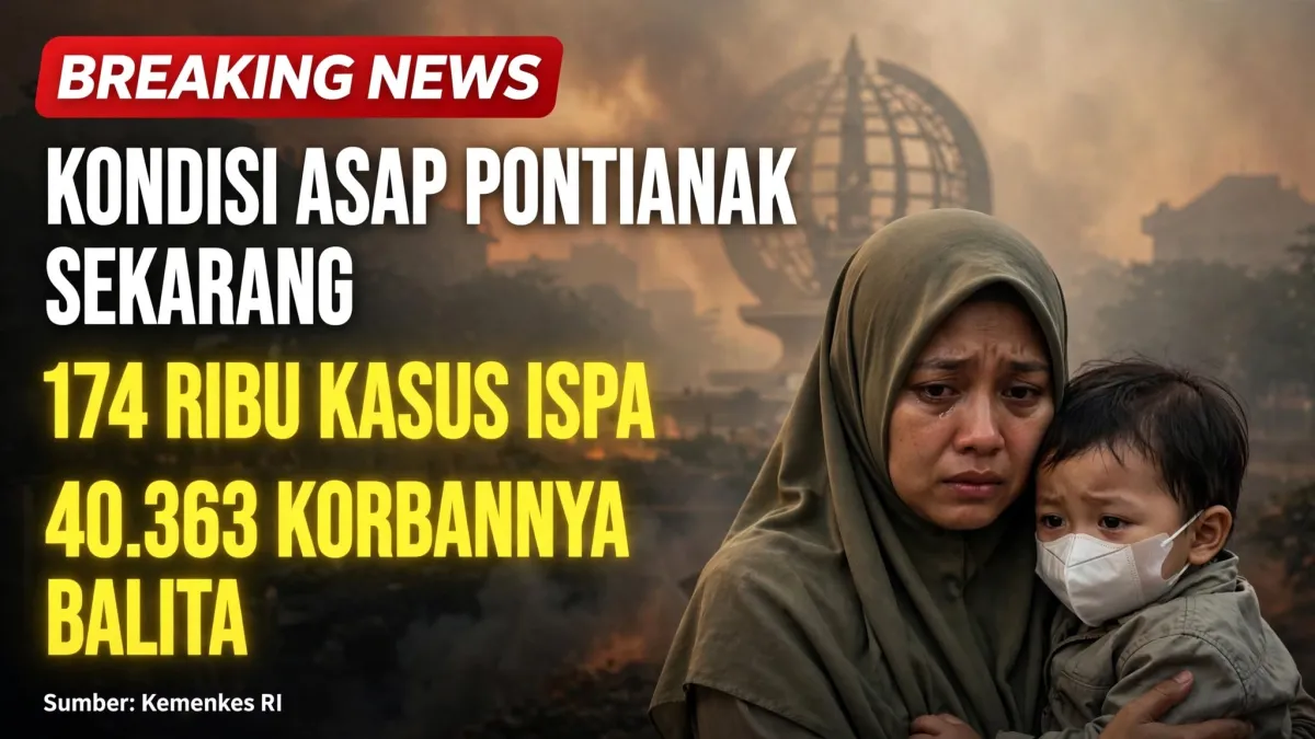 Kondisi Asap Pontianak Sekarang: 174 Ribu Kasus ISPA, 40.363 Korbannya Balita
