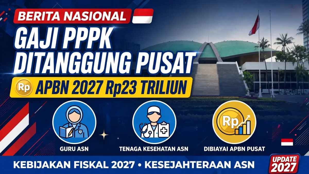 Resmi! Gaji PPPK Daerah Diambil Alih Pusat, APBN 2027 Siapkan Rp23 Triliun