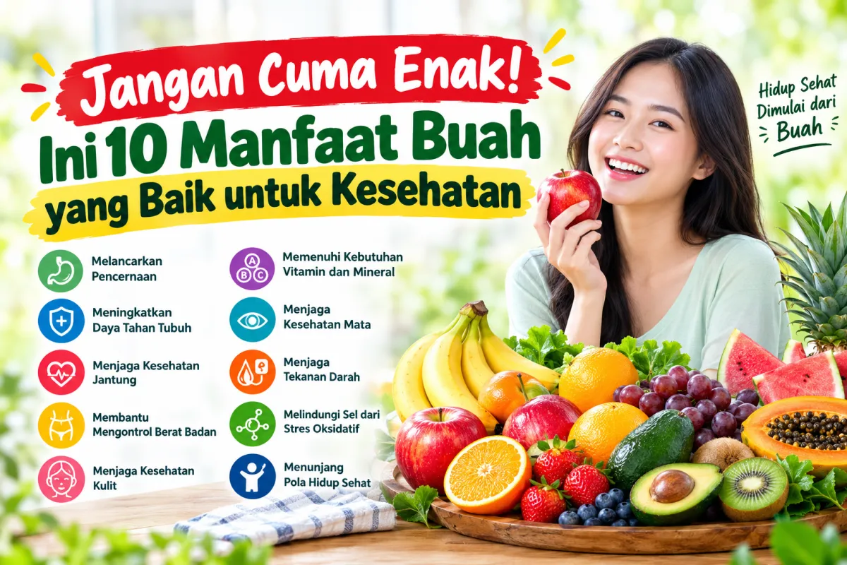 Jangan Cuma Enak! Ini 10 Manfaat Buah yang Baik untuk Kesehatan