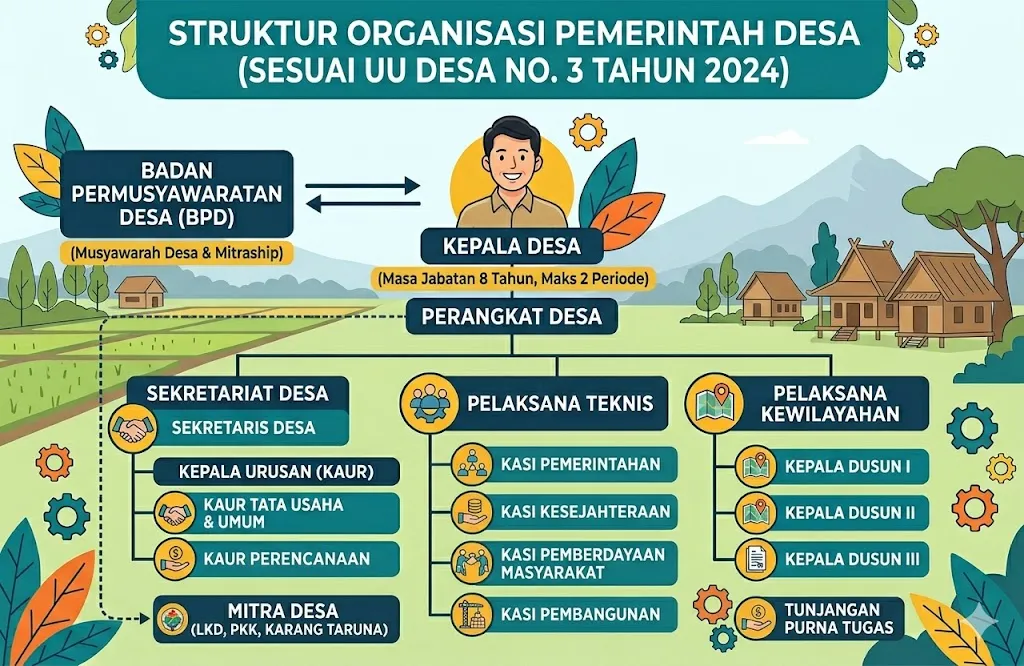 PP 16/2026 Resmi Terbit, Menggantikan PP 43/2014 – Ini Poin Penting Struktur Organisasi dan Tata Kelola Pemerintah Desa