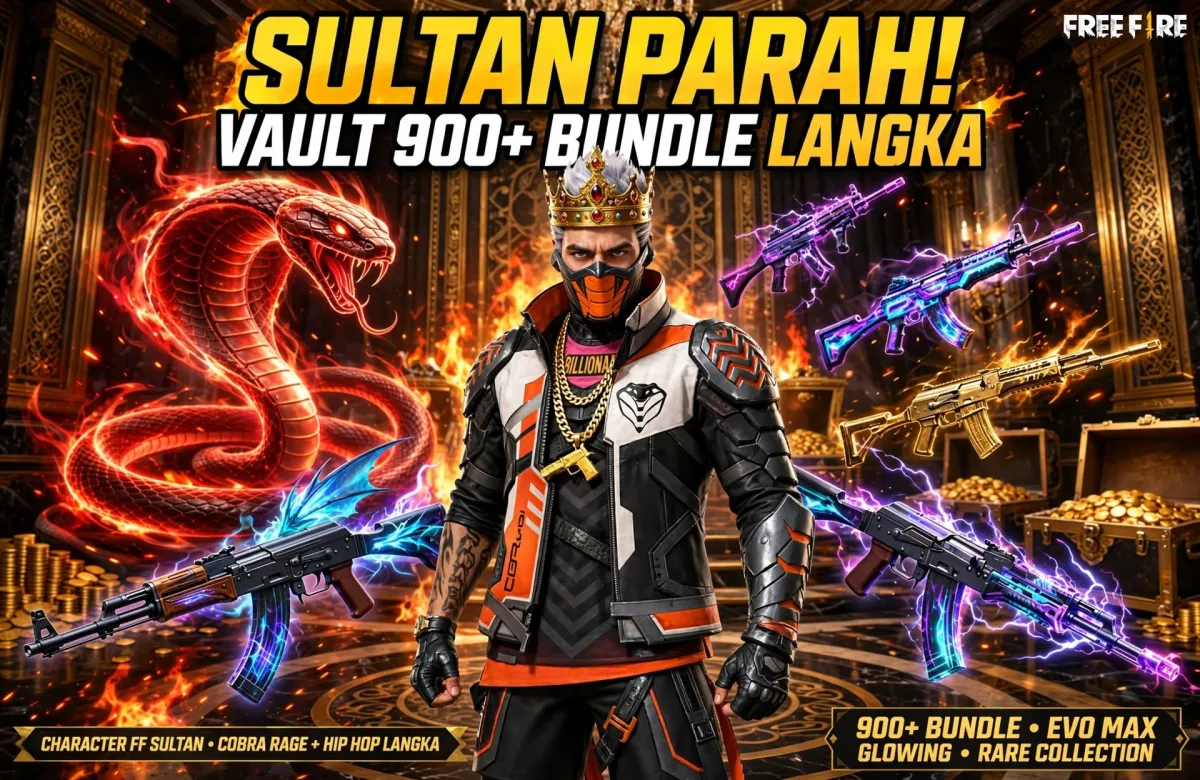 SULTAN PARAH! Bongkar Isi Akun Sultan FF September 2026 Vault 900+ Bundle Langka
