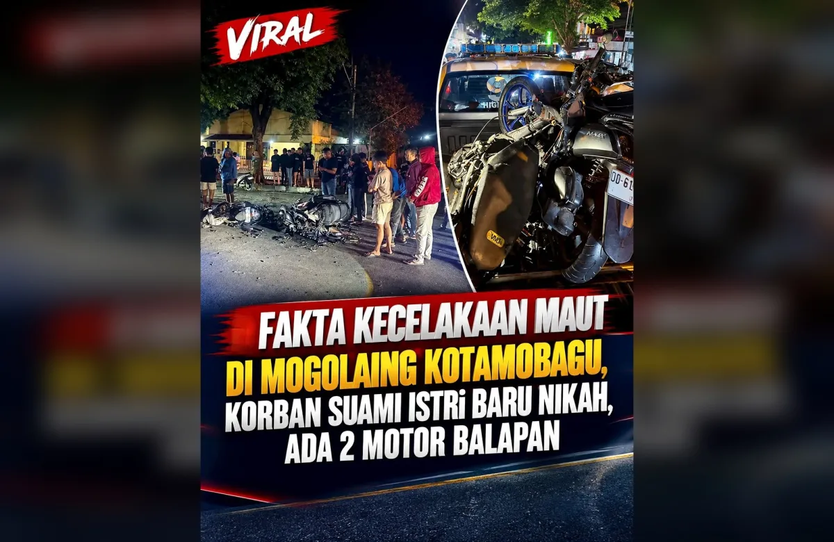 Tragedi di Mogolaing Kotamobagu, Pasangan Pengantin Baru Meninggal dalam Kecelakaan