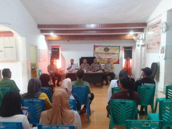 Polres Kotamobagu Gelar Curhat Kamtibmas “Moyodungkul Bo Mongoguman” Bersama Pemerintah Desa Bungko